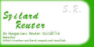 szilard reuter business card